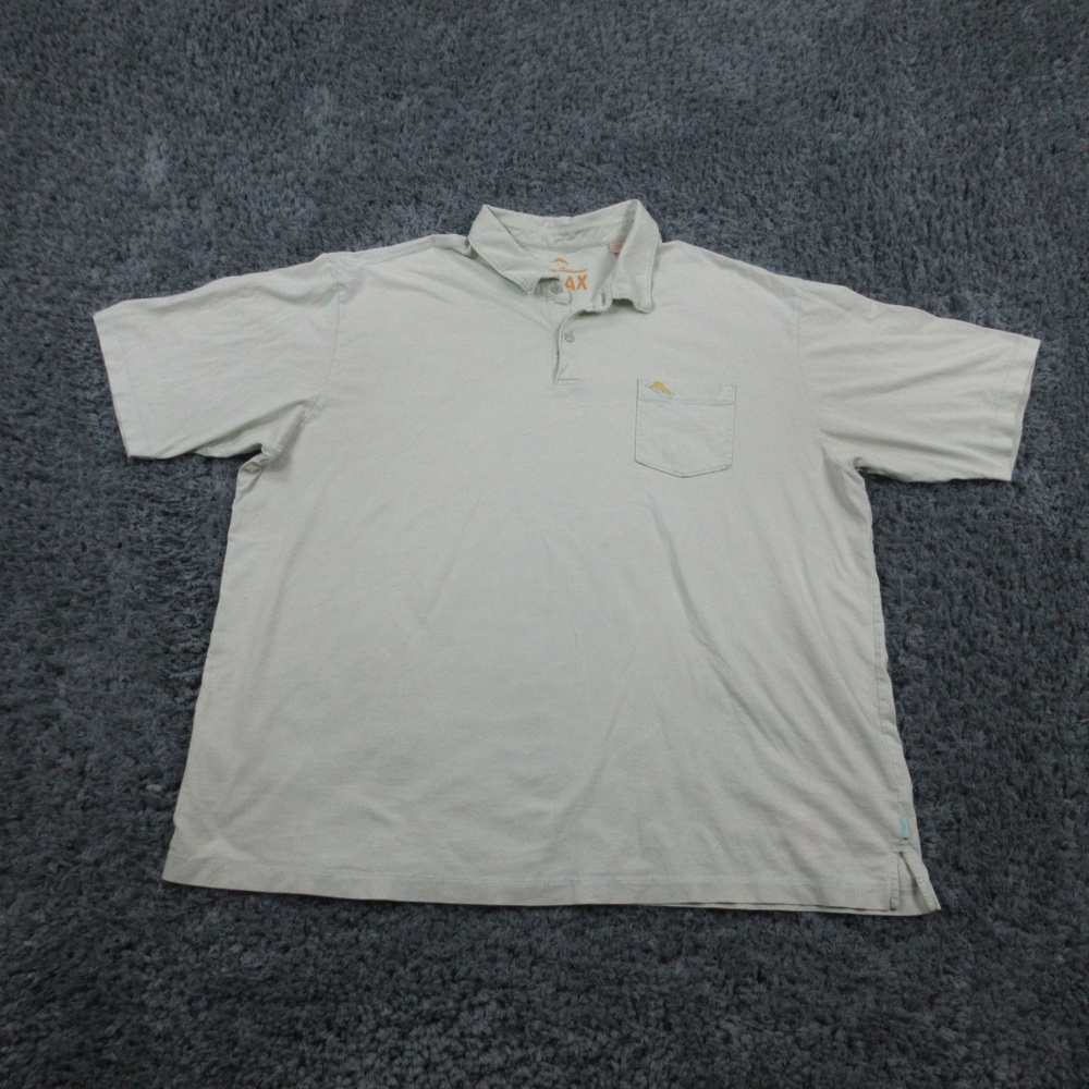 Tommy Bahama Relax Polo Shirt Mens 2XL 2XB Blue Pima Cotton Pocket Dolphin Logo